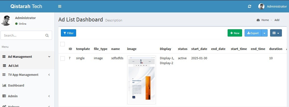 Qad Admin Panel